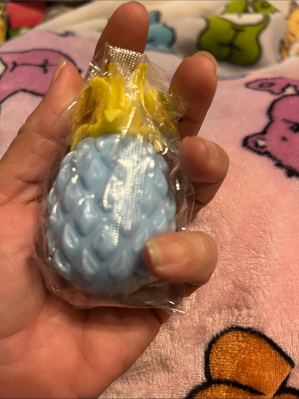 Pineapple pineapples squishy- Blue & Yellow